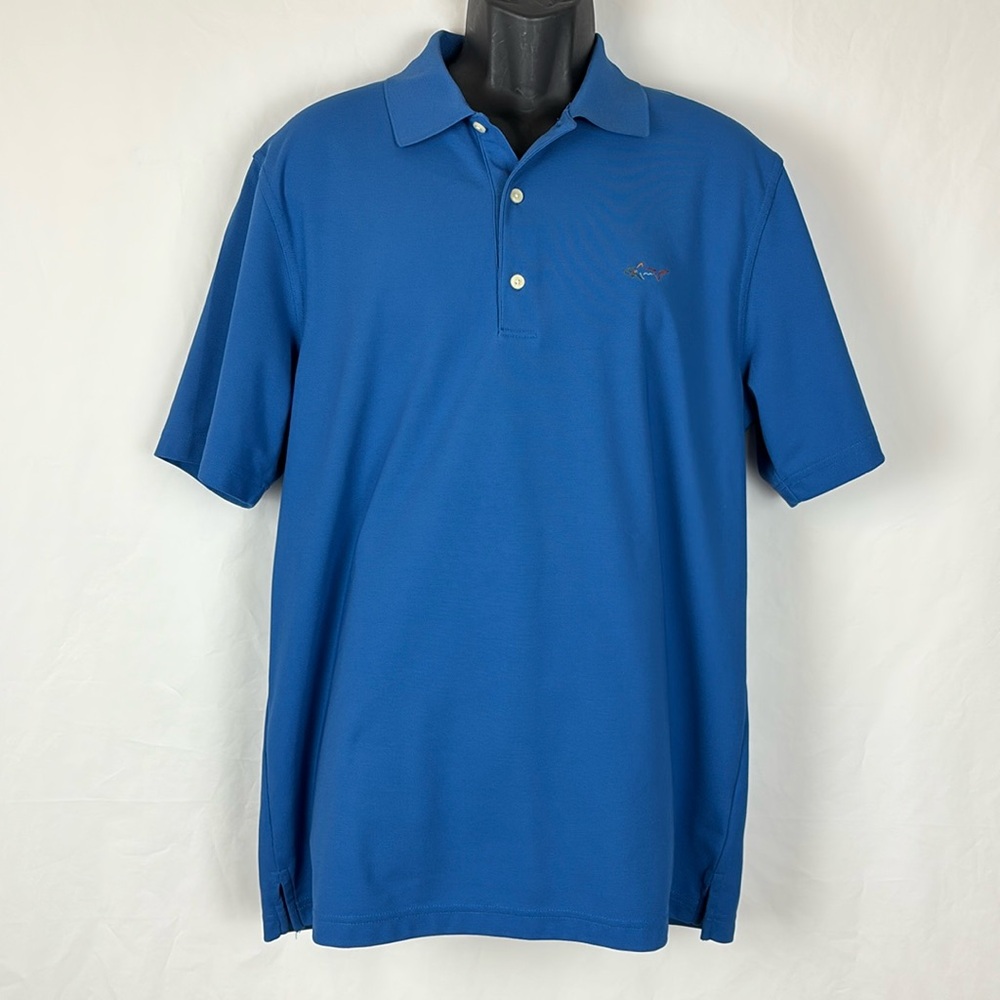 GREG NORMAN MENS Size Large Play Dry Performance Golf Polo Shirt